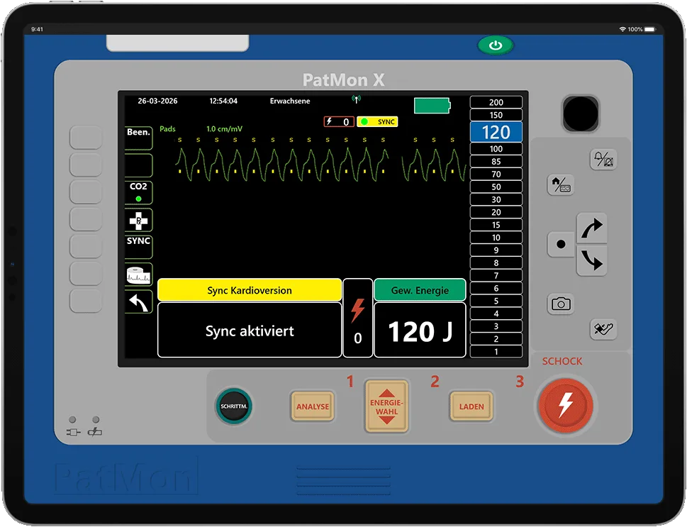 Monitor X Kardioversion